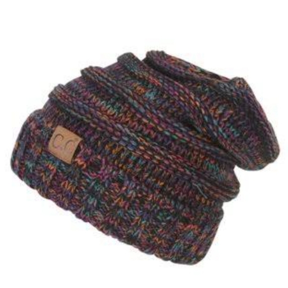 C. C Women’s Cable Knit Colorful Beanie - Picture 1 of 15